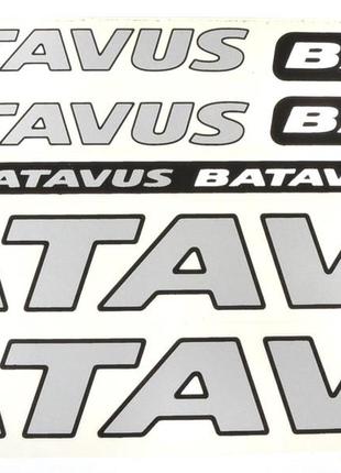 Наклейка Batavus на раму велосипеда серый (NAK039)