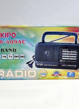 Радіоприймач Kipo,КВ-409АС живлення електро або батарейка