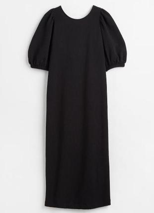 Новое черное платье hm с открытой спиной m