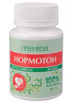 Нормотон для нормалізації тиску Грін віза, 60 таблеток по 0,5 г