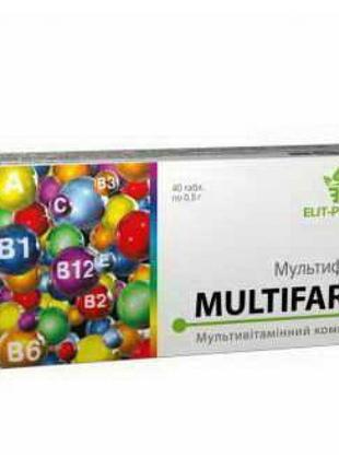Мультифарм - мультивитаминный комплекс, 40 таблеток