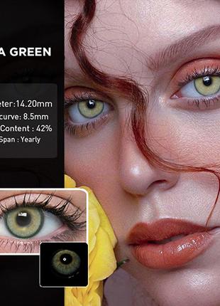 Цветные контактные линзы Green