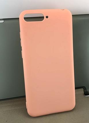 Чехол на Huawei Y6 2018 накладка бампер SMTT силиконовый розовый