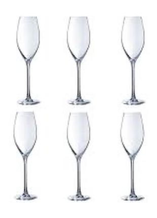Набор бокалов для шампанского cristal d'arques wine emotions, ...