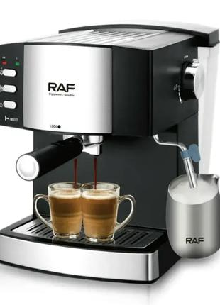 Кофеварка полуавтоматическая на 2 чашки RAF R113 850W