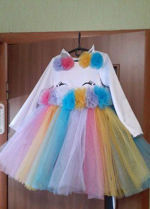 Платье Единорожка  детское нарядное