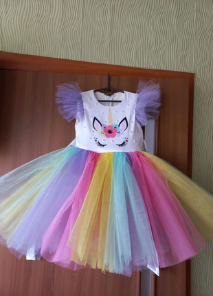 Единорожка детское платье для девочки на любой праздник