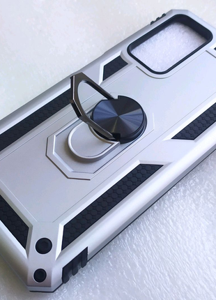 Чохол смартфон Redmi Note 11 PRO протиударний підставка срібний
