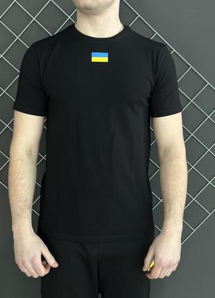 Футболка черная флаг украины