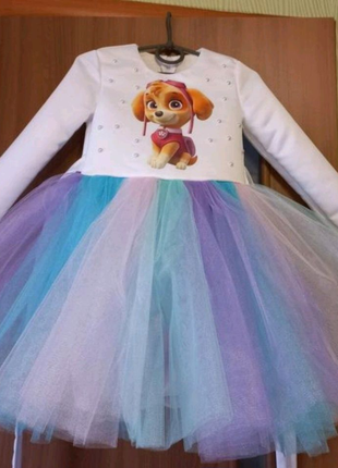 Щенячий Патруль  детское нарядное платье