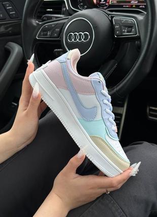 Женские кроссовки nike air force 1 shadow white sky yellow