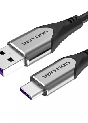 Кабель Vention USB Type-C 5A/40W шнур для быстрой зарядки 1 ме...