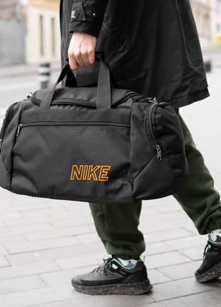 Мужская спортивная сумка Nike TLS​​​​​​​ Orange черная тканева...