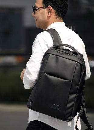 Молодежный городской рюкзак мужской из искусственной кожи Samb...