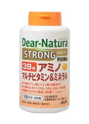 Комплекс витаминов, минералов, аминокислот asahi strong 39 ком...