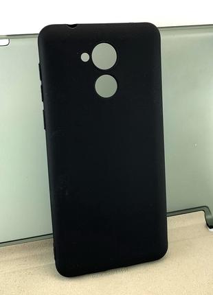 Чехол на Huawei Honor 6C накладка бампер SMTT силиконовый черный