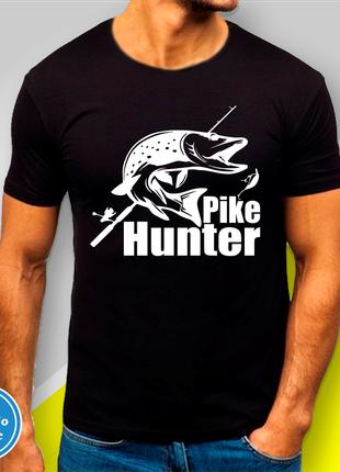 Футболка с принтом для рыбаков "Pike Hunter"