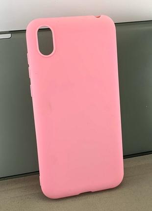 Чехол на Huawei Y5 2019 накладка SMTT бампер силиконовый розовый