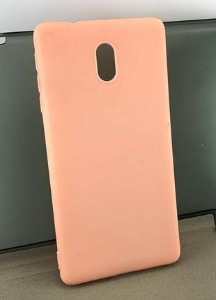 Чехол на Nokia 3 накладка бампер SMTT силиконовый розовый