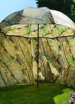 Зонт-палатка для рыбака Зонты рыболовные "Дубок" d2.2м 2окна
