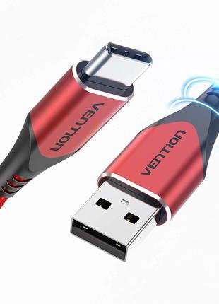 Кабель Vention USB Type C Нейлоновая оплетка USB A - USB C 3A/...