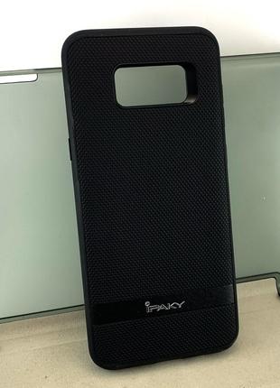 Чехол на Samsung S8 Plus g955 накладка бампер Ipaky Leepoo черный