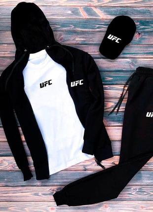 Зіппер+штани+футболка біла+кепка чорна UFC 2