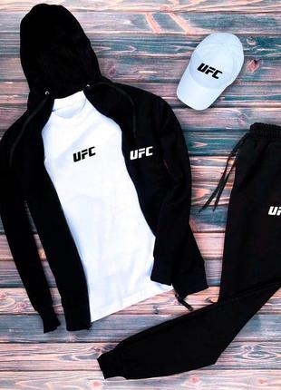 Зіппер+штани+футболка біла+кепка біла UFC 2