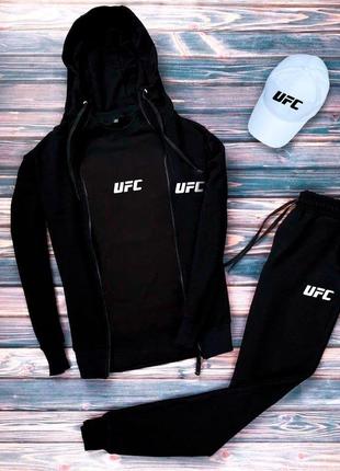 Зіппер+штани+футболка чорна+кепка біла UFC 2