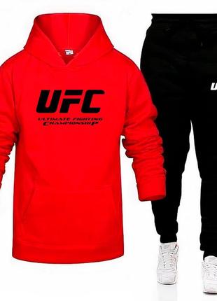 Худі червоне +штани БРЕНД UFC 🔥