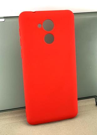 Чехол на Huawei Honor 6C накладка бампер SMTT силиконовый красный
