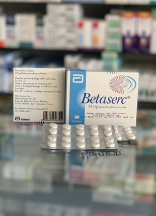 Betaserc Бетасерк 24 мг запаморочення вертиго 40 табл Єгипет