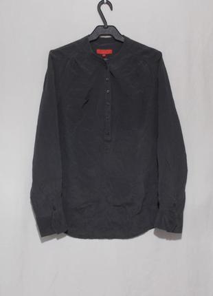 Блуза темно-серая тонкий матовый шелк 'marie lund' 44-46р