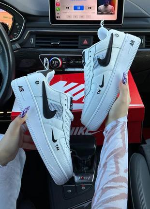 Женские кроссовки nike air force 1 07 lv8 utility new white black