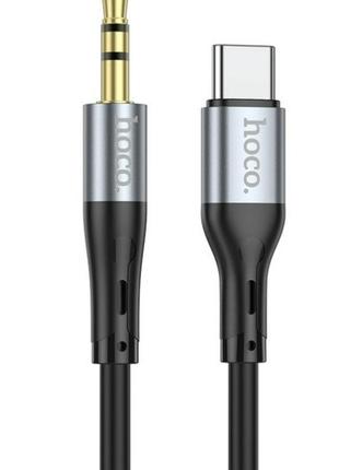 Кабель AUX HOCO UPA22 Audio Cable Type C 1m Черный