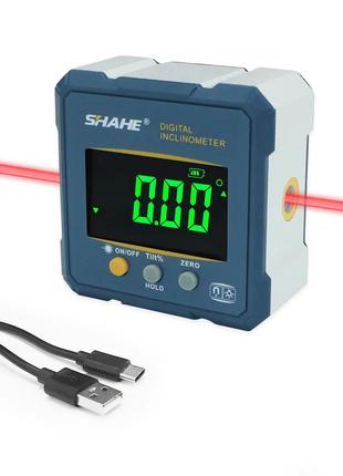 Цифровой угломер инклинометр SHAHE с лазерными указателями