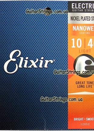 Струны Elixir 12052 Nanoweb Light 10-46