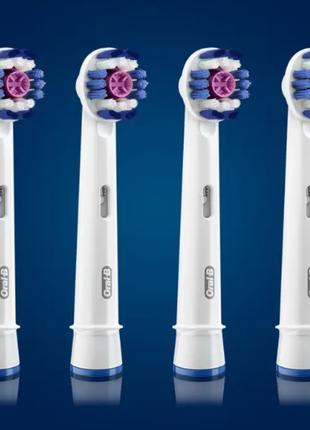 4 шт Насадка oral b 3d white Oral-B Орал би 3D White 3д Вайт EB18