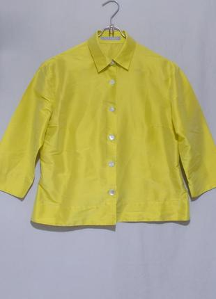 Блуза шелковая желтая 'robert friedman' 46-48р