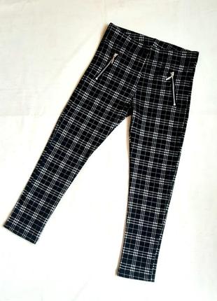 Легінси лосини f&amp;f англія штани картаті штани на 6-7 років...