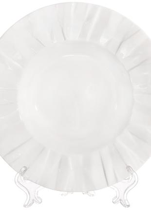 Набор (2шт.) тарелок фарфоровых суповых, d=25см, цвет - белый
