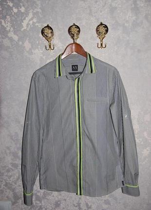 Рубашка длинный рукав armani exchance, оригинал, на 50 р-р. (M)