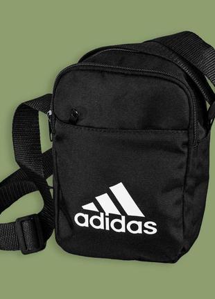 Черная сумка мессенджер adidas