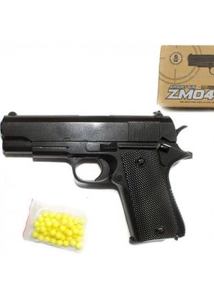 Детский игрушечный пистолет ZM04, с пульками