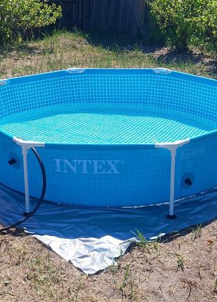 Каркасный Бассейн для Дома Intex Metal Frame Pool НаЛяля