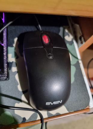 Нерабочая мышь Sven RX-160 черная 800 dpi