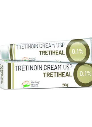 Третиноїн крем для проблемної шкіри Tretiheal 0.1%, 20г. Treti...
