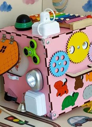 Бизикуб развивающая игрушка для детей, монтессори, бизикуб 25×...
