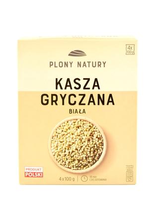 Гречневая крупа белая Plony Natury 4 порции 400 г Польша