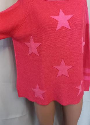 Стильный джемпер, пуловер со звездами  №3kt
